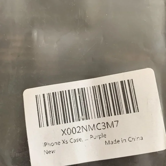 Purple jelly case for iPhone XS new #4 - Picture 3 of 4